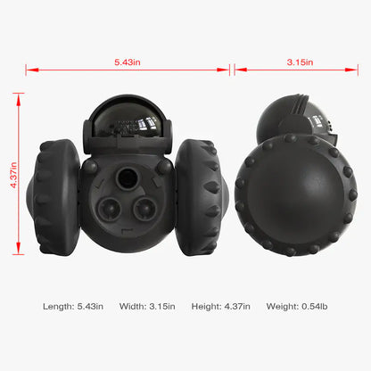 Jouet interactif avec distributeur de nourriture