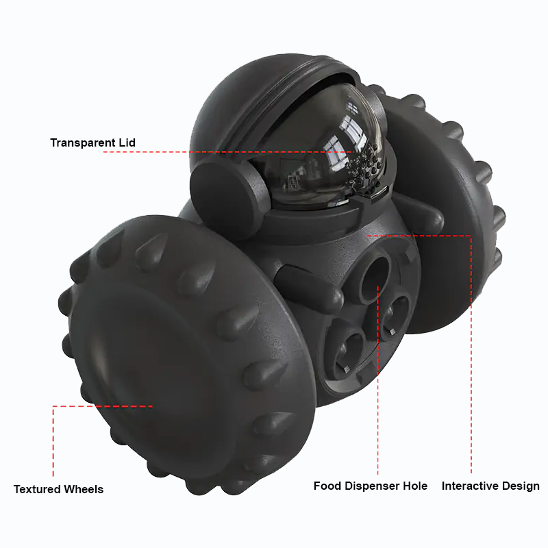 Jouet interactif avec distributeur de nourriture