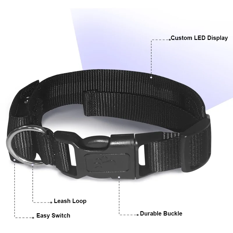 GlowTrack™ Bluetooth LED Dog Collar