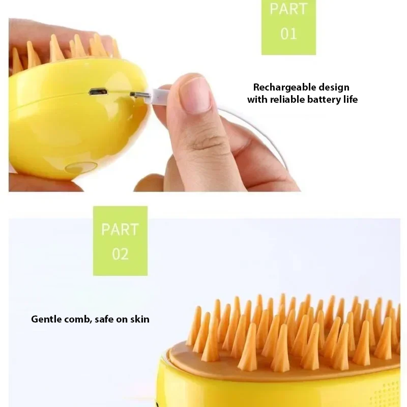 Brosse de toilettage électrique 3 en 1