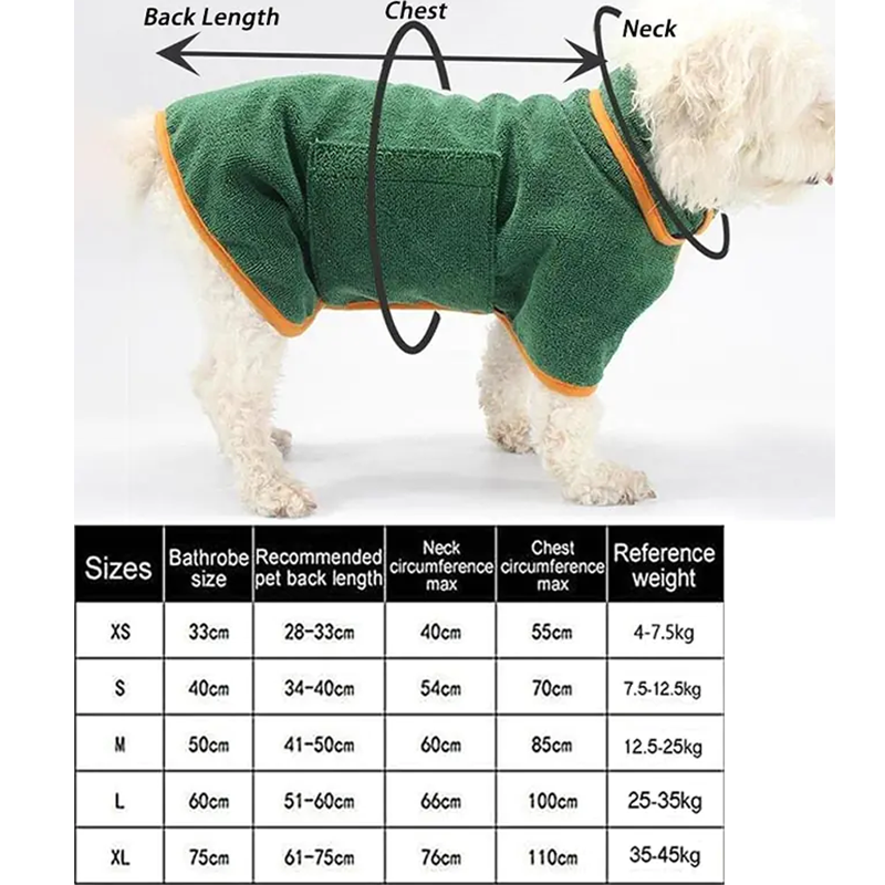 Peignoire absorbant en microfibre