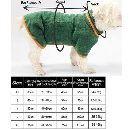 Peignoire absorbant en microfibre